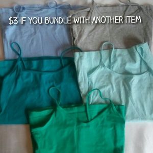 5 HM tank tops - size XS